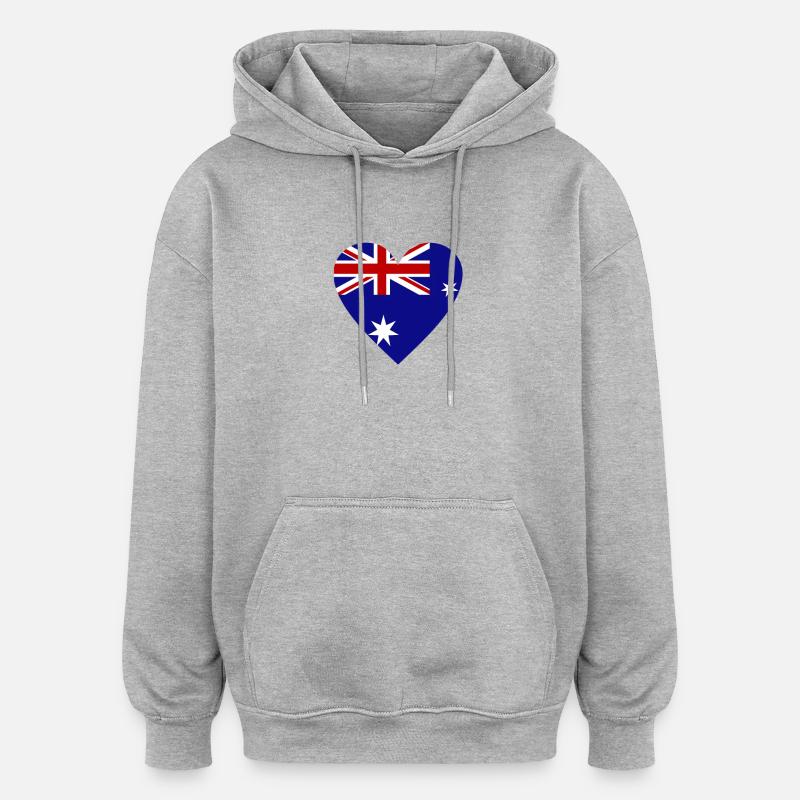 Australia - Sweat à capuche oversize unisexe - gris chiné