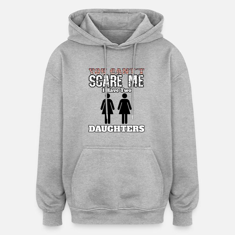 Töchter Tochter Angst - Oversized Unisex Hoodie - Grau meliert