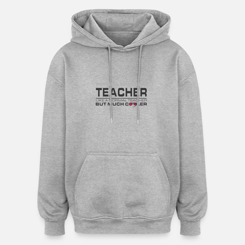 Professeur de physique conférencier enseignant - Sweat à capuche oversize unisexe - gris chiné