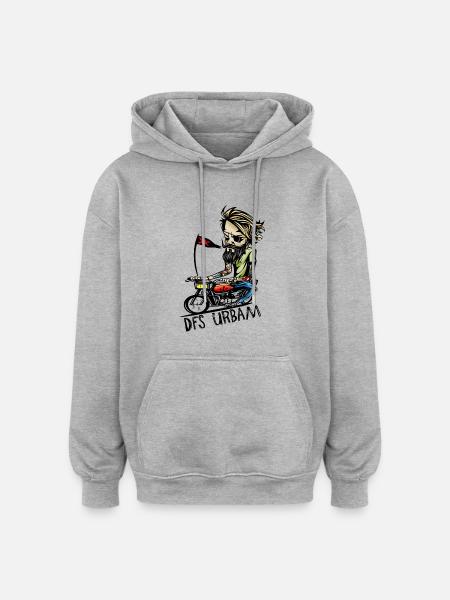 Dfs Urban - Urban - Oversized Unisex Hoodie - Grau meliert