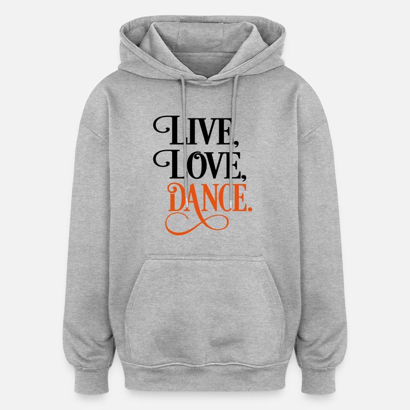 tanzen - Oversized Unisex Hoodie - Grau meliert
