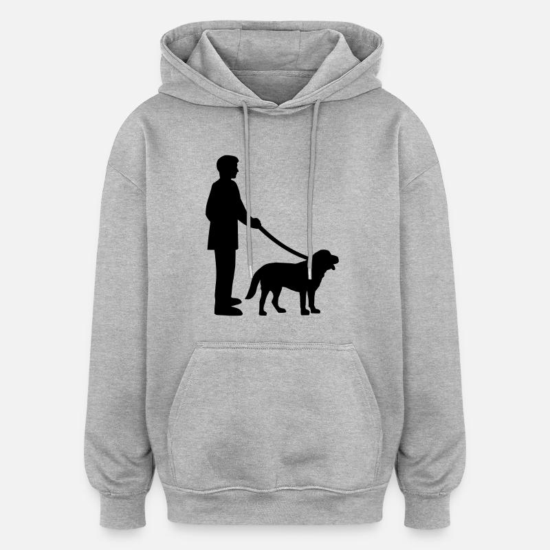 Gassi - Oversized Unisex Hoodie - Grau meliert