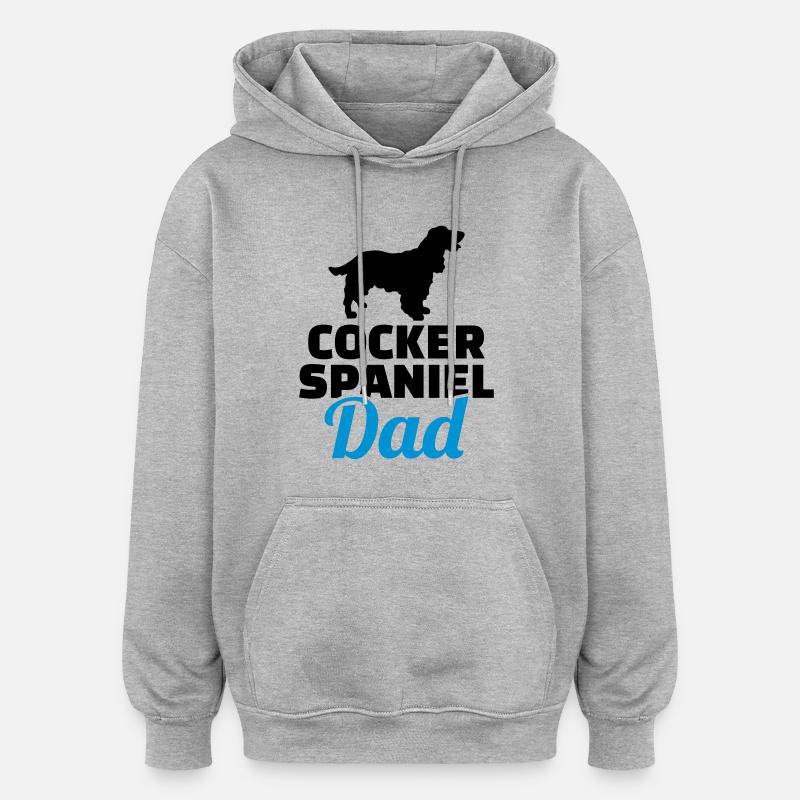 Cocker Spaniel - Oversized Unisex Hoodie - heather grey