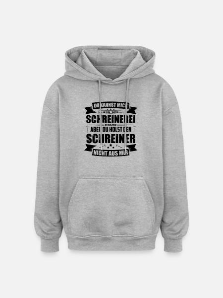 Schreiner Geschenkideen - Oversized Unisex Hoodie - Grau meliert