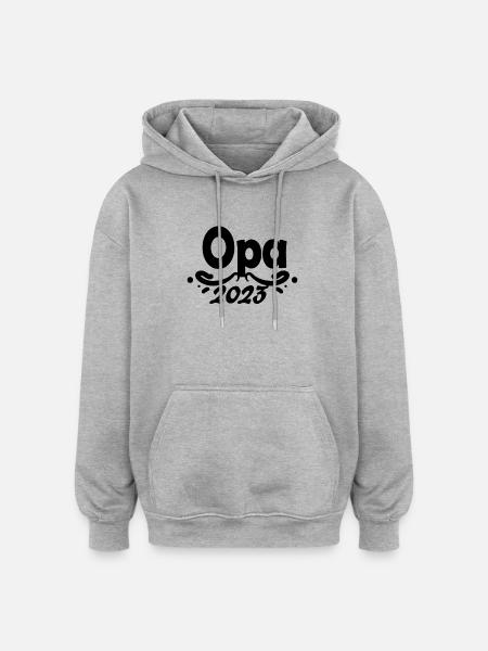 Opa 2023 - Oversized Unisex Hoodie - Grau meliert