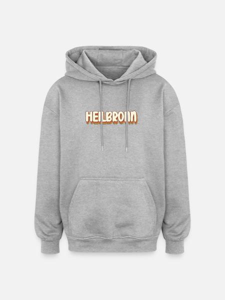 Heilbronnerin Heilbronner Heilbronn - Oversized Unisex Hoodie - heather grey