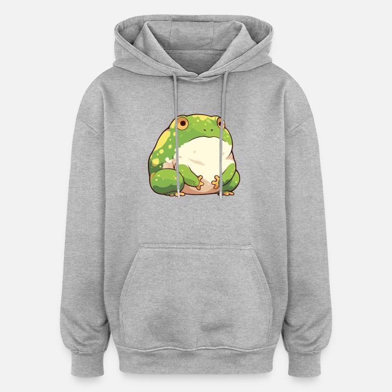 Ochsenfrösche Ochsenfrosch - Oversized Unisex Hoodie - Grau meliert