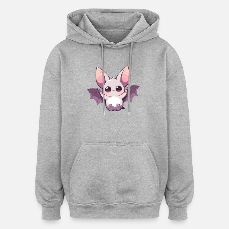 Bat Bats Bat - Oversized Unisex Hoodie - heather grey