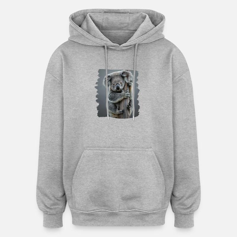 Koalas Koala - Oversized Unisex Hoodie - heather grey