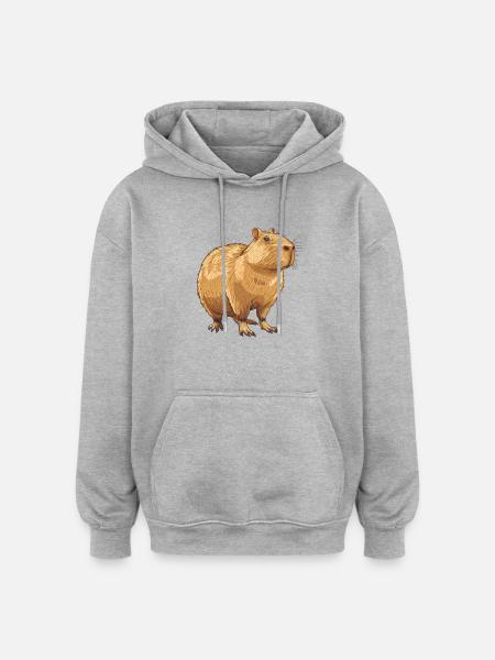 Capybaras Capybara - Oversized Unisex Hoodie - heather grey
