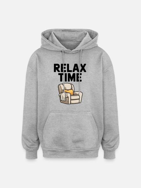 COMFY ARMCHAIRS - Oversized Unisex Hoodie - heather grey