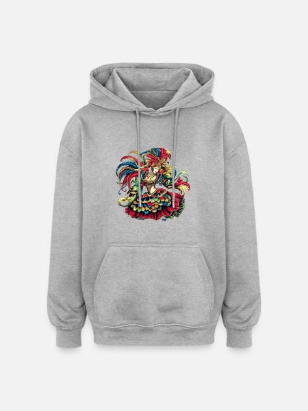 Carnival Costume - Oversized Unisex Hoodie - heather grey