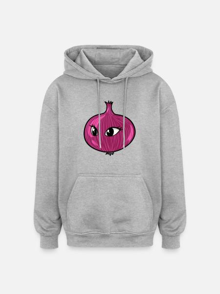 Onion Onions Vegetables - Oversized Unisex Hoodie - heather grey