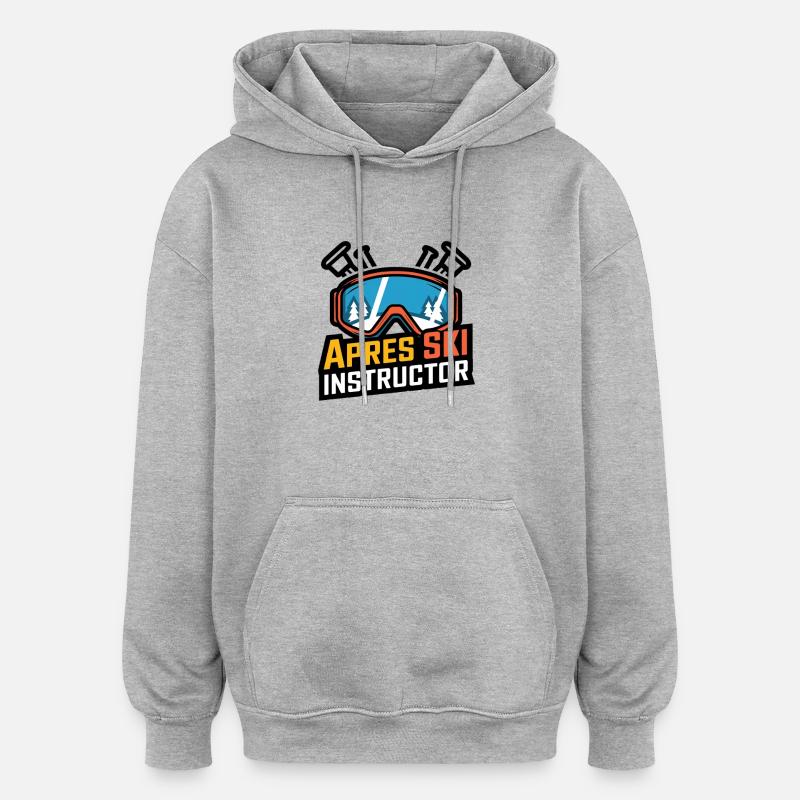 Moniteur d’après-ski - Sweat à capuche oversize unisexe - gris chiné