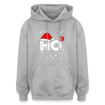 Ho hoch 3 haha Zeichenfläche 1 - Oversized Unisex Hoodie - Grau meliert - Vorne - Noah (186cm)