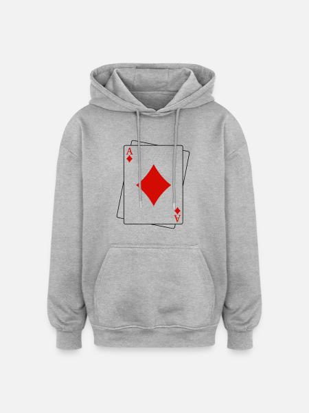 Ace of Caro - Oversized Unisex Hoodie - Grau meliert