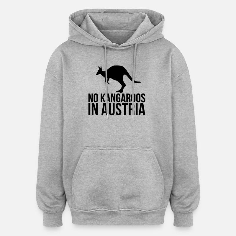 Österreich - Oversized Unisex Hoodie - Grau meliert