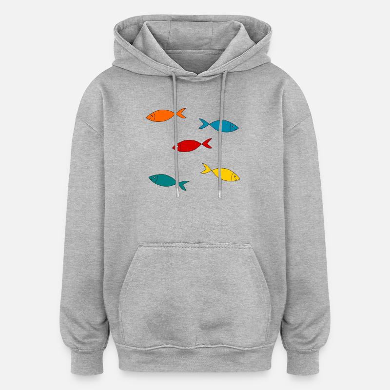 anniversaire. anniversaire décennie. humour. drôle - Sweat à capuche oversize unisexe - gris chiné