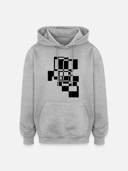 Abstract Shapes and Patterns Gift - Oversized Unisex Hoodie - heather grey