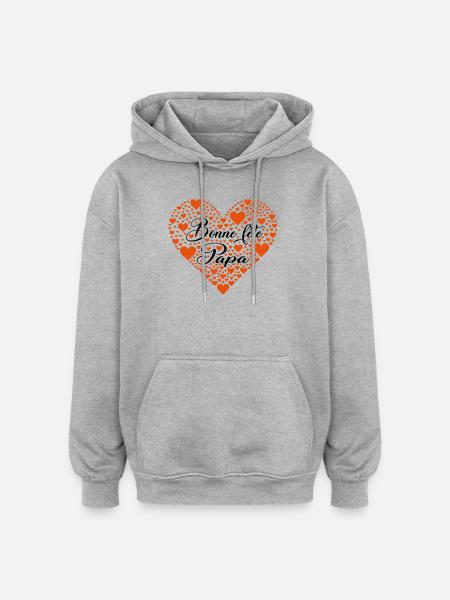 Happy Father's Day - Oversized Unisex Hoodie - heather grey