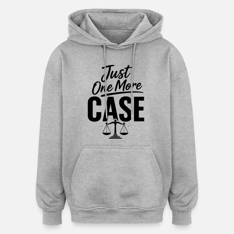 Nur noch ein Anwalt - Oversized Unisex Hoodie - Grau meliert