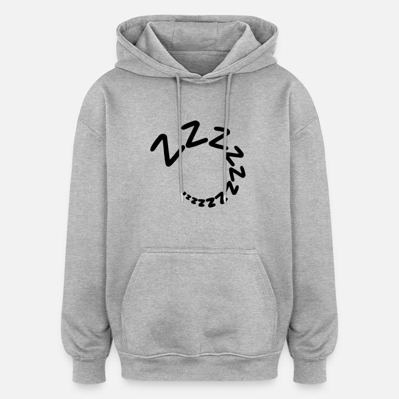 Sleeping - Oversized Unisex Hoodie - heather grey