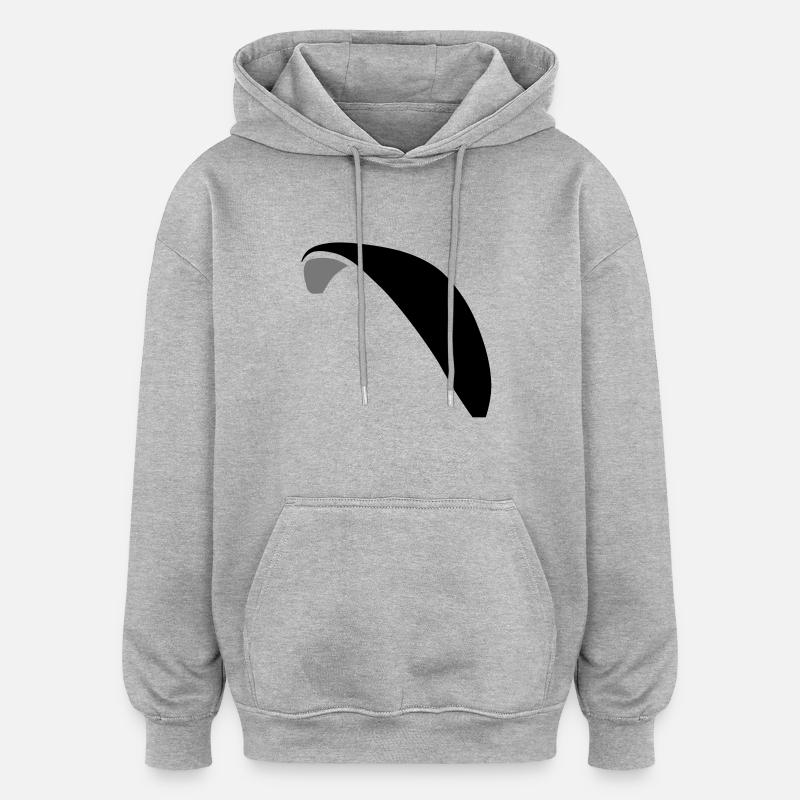 Canopy - Sweat à capuche oversize unisexe - gris chiné