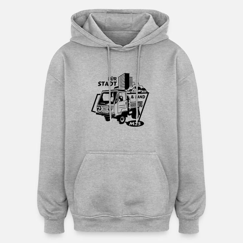 Multicar M25 IFA Mobile - Oversized Unisex Hoodie - Grau meliert