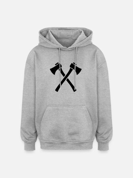 Ax - Oversized Unisex Hoodie - heather grey