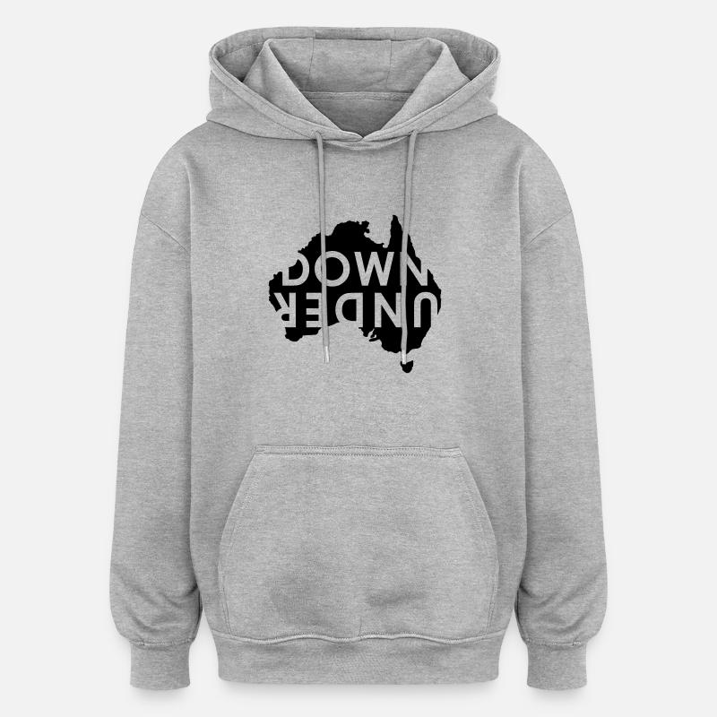 australia Down Under Landmark Australien - Oversized Unisex Hoodie - Grau meliert