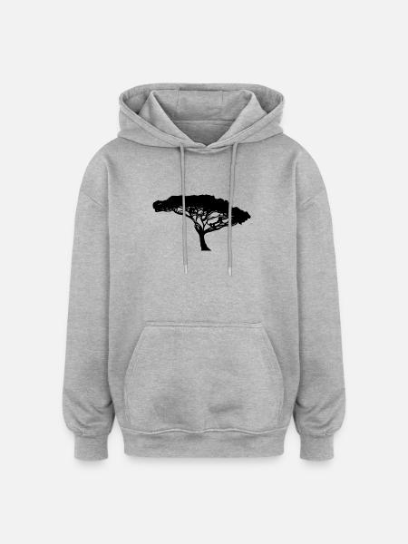 Beautiful Tree of Life - Oversized Unisex Hoodie - heather grey
