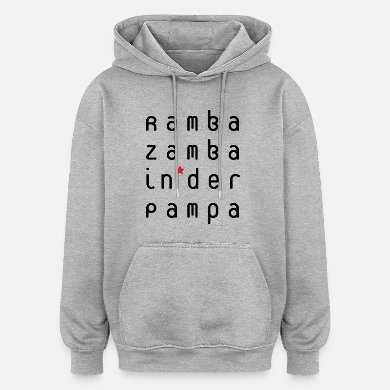 buerofraeulin-ramba-zamba - Oversized Unisex Hoodie - Grau meliert