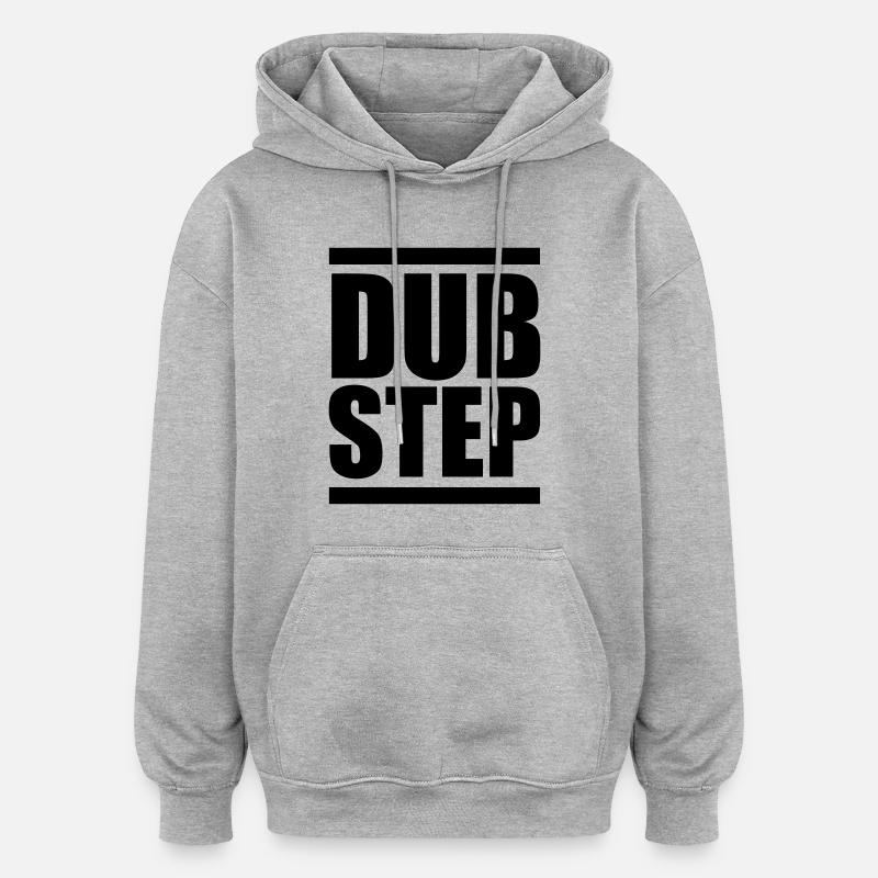 Dubstep - Oversized Unisex Hoodie - Grau meliert