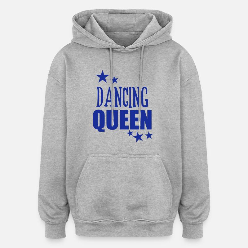Dancing Queen - Sweat à capuche oversize unisexe - gris chiné