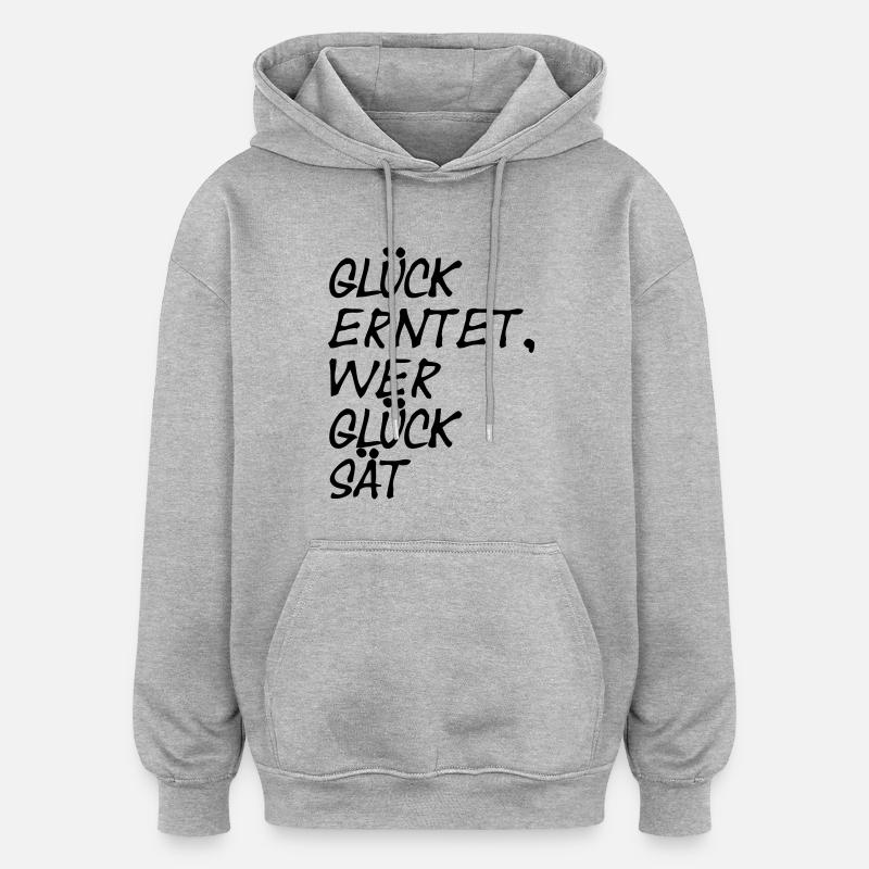 lucky - Oversized Unisex Hoodie - heather grey