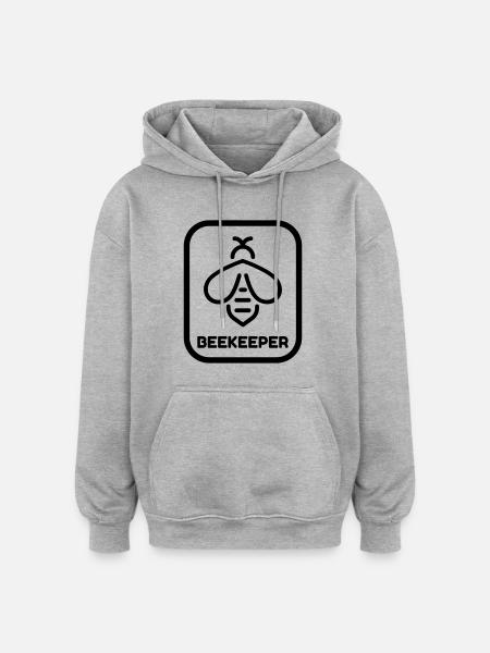 Beekeeping Beekeeper Bee Imker Apiculture - Oversized Unisex Hoodie - heather grey