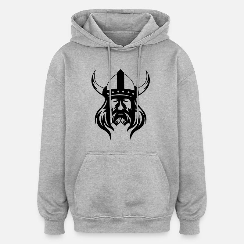 wikinger_01 - Oversized Unisex Hoodie - heather grey