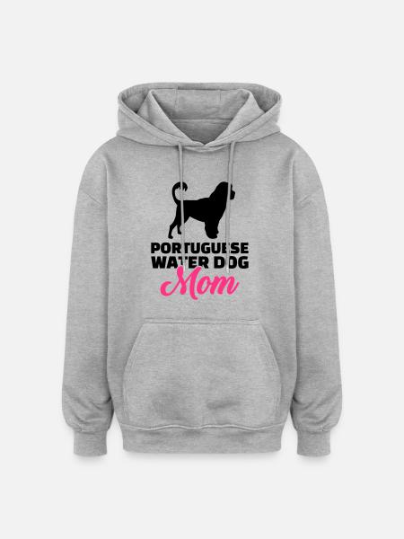Portuguese Water Dog - Oversized Unisex Hoodie - heather grey