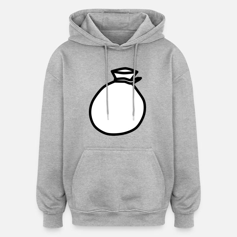 backpack suitcase backpack bag briefcase36 - Oversized Unisex Hoodie - heather grey