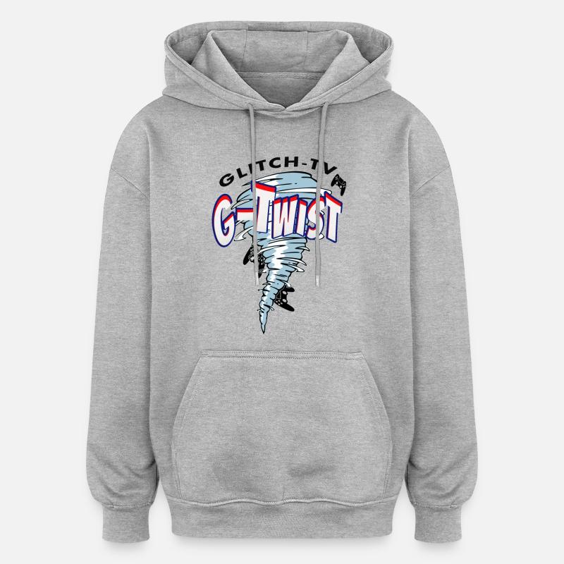 Tornade de joueur - Sweat à capuche oversize unisexe - gris chiné