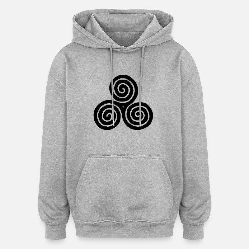 keltisch - Oversized Unisex Hoodie - Grau meliert