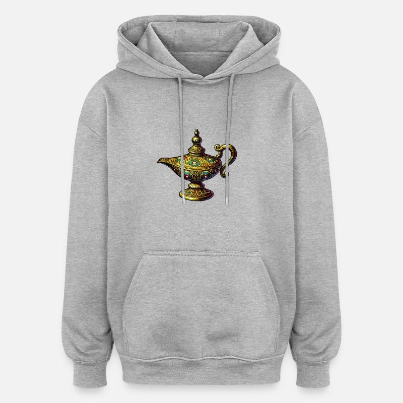 Lampe - Sweat à capuche oversize unisexe - gris chiné