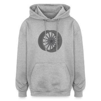 Felge - Oversized Unisex Hoodie - Grau meliert - Vorne - Noah (186cm)
