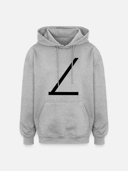 Anschnallgurt - Oversized Unisex Hoodie - Grau meliert