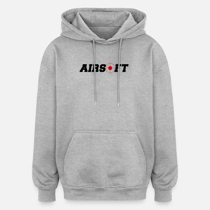 Airsoft - Airsoft - Sweat à capuche oversize unisexe - gris chiné