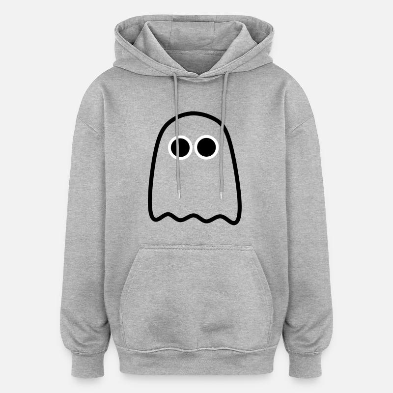 gespenst,geist,comic,kinder - Oversized Unisex Hoodie - Grau meliert