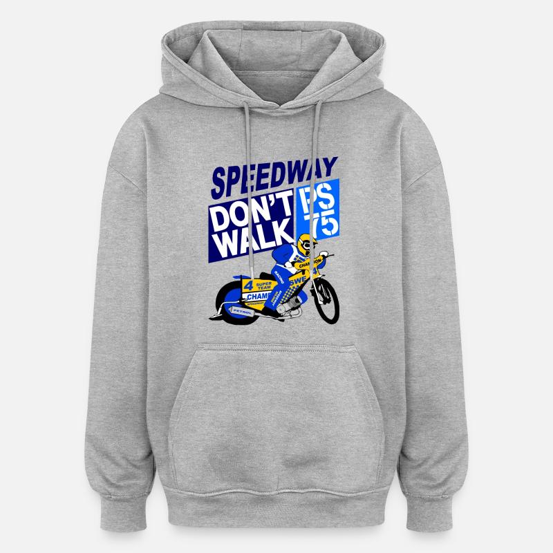 Speedway - Oversized Unisex Hoodie - heather grey