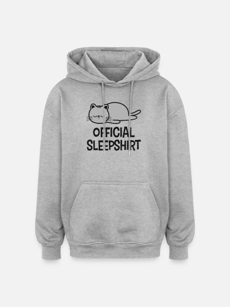 Katze Katzen - Oversized Unisex Hoodie - Grau meliert