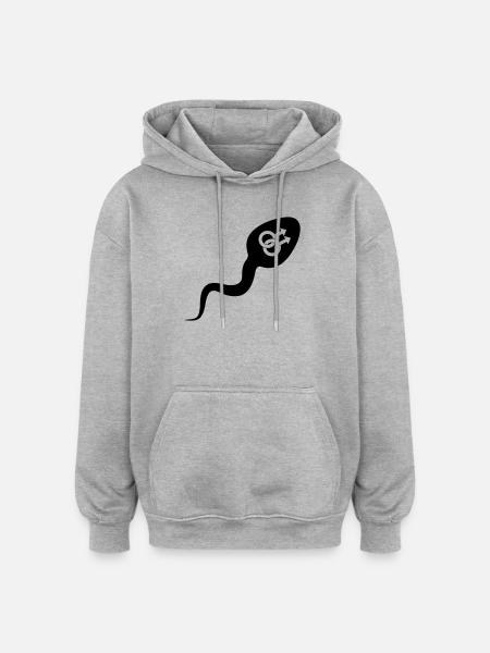 Sperm sperm homosexual - Oversized Unisex Hoodie - heather grey