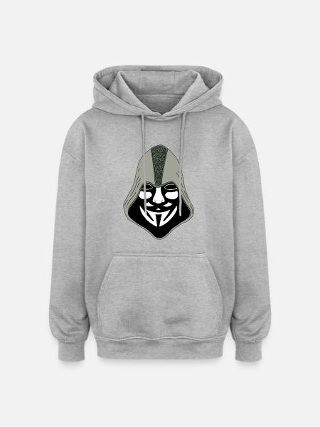 Anonymous - Oversized Unisex Hoodie - heather grey